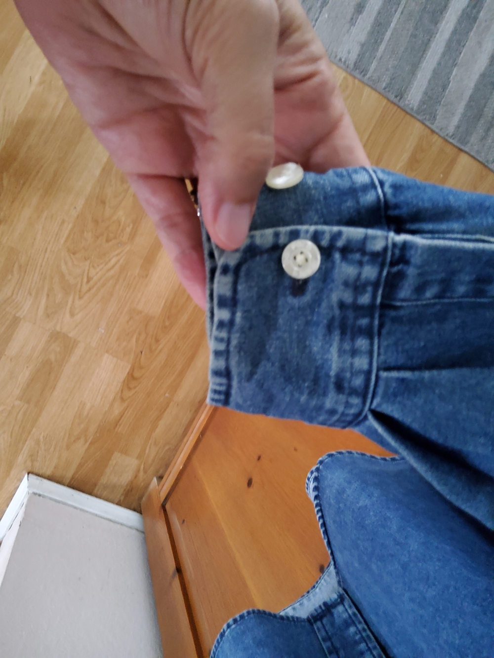 Ralph Lauren Jeans CO Denim Button Down Size XL VGUC Vintage 90's - Picture 5 of 14